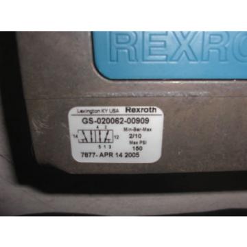 REXROTH GS-020062-00909 PNEUMATIC VALVE CERAM *NEW IN THE BOX*