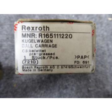 NEW REXROTH LINEAR BEARING # R165111220