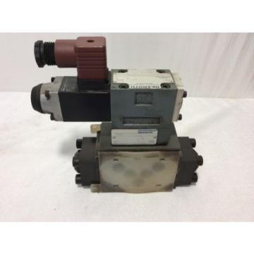 REXROTH HYDRAULIC VALVE 4WE6Y53/AW12060NZ45 WITH Z4WEH10E63-40/6A120-60NTZ45