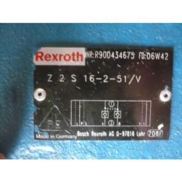 New Rexroth R900434675 Z2S16-2-51/V Valve