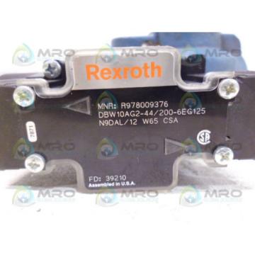 REXROTH R978009376 DBW10AG2-44/200-6EG125N9DAL/12 W65 CSA *NEW NO BOX*