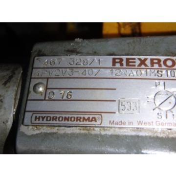 Rexroth Hydronorma Pump_1PV2V3-40/12RA01MS100 w/Motor