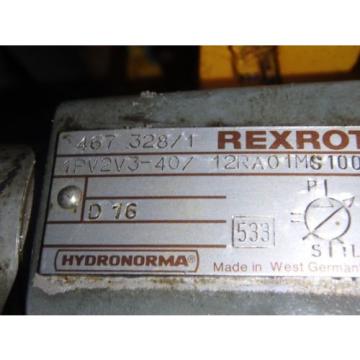 Rexroth Hydronorma Pump_1PV2V3-40/12RA01MS100 w/Motor