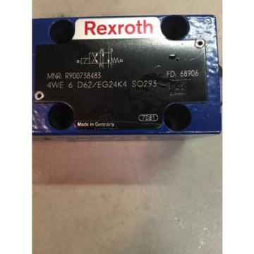 Rexroth 4WE 6 Y62/EG24K4 SO293 W/ Free Shipping