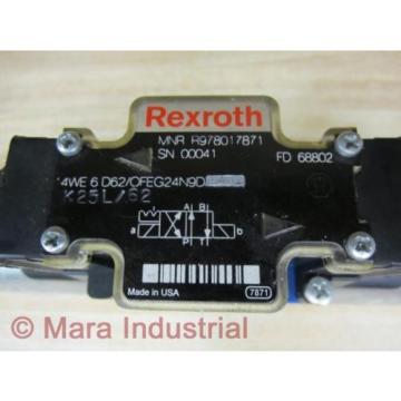 Rexroth Bosch R978017871 Valve 4WE 6 D62/OFEG24N9D K25L/62 - New No Box