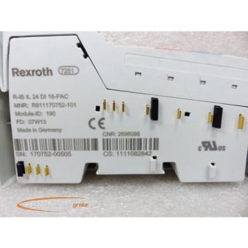 Rexroth R-IB IL 24 DI 16-PAC Modul R911170752-101 &gt; ungebraucht! &lt;