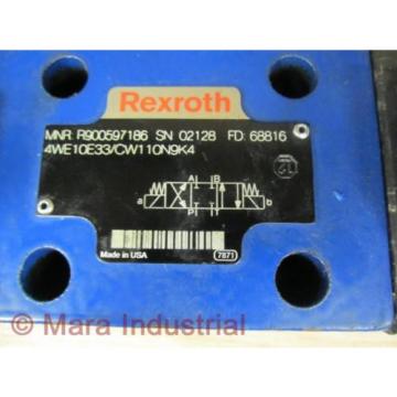 Rexroth Bosch R900597186 Valve 4WE10E33/CW110N9K4 - New No Box
