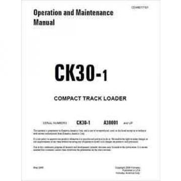 Komatsu NEEDLE ROLLER BEARING CK30-1  Compact  Track  Loader  Operation &amp; Maintenance Manual (0273)