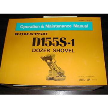 Komatsu NEEDLE ROLLER BEARING D155S-1  OPERATION  MAINTENANCE  MANUAL  TRACK LOADER SHOVEL OPERATOR GUIDE