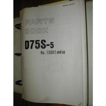 Komatsu NEEDLE ROLLER BEARING D75S-5  PARTS  MANUAL  BOOK  CATALOG TRACK LOADER DOZER SHOVEL GUIDE LIST