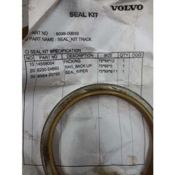 VOLVO EXCAVATOR NEW OEM 14535050 EC160 c b ec140 track adjuster piston seal kit