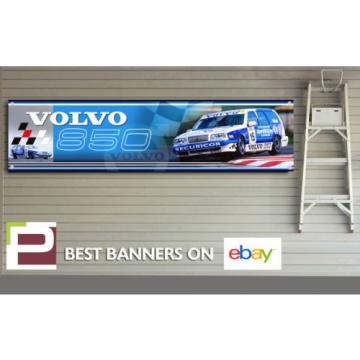 Volvo 850 BTTC Banner, Workshop, Garage, Track, Rickard Rydell, 1300mm x 325mm