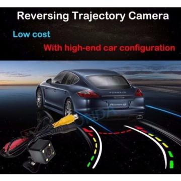 4 LED color Car Dynamic Track Rear View Reverse CCD Camera tracking