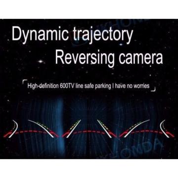 4 LED color Car Dynamic Track Rear View Reverse CCD Camera tracking