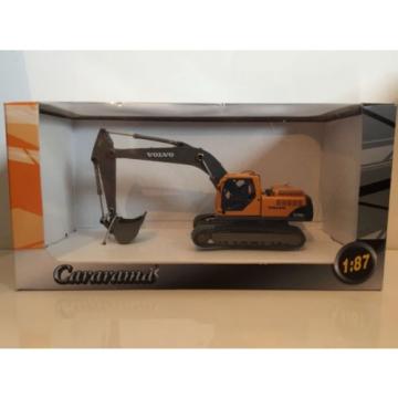 Oxford Cararama EC240B Volvo Tracked Excavator 1:87 Scale