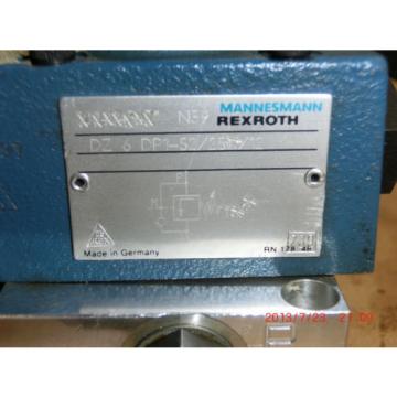 MANNESMANN REXROTH DZ6-DP1-52/25/12 REDUCING DIRECTIONAL PRESSURE CONTROL VALVE