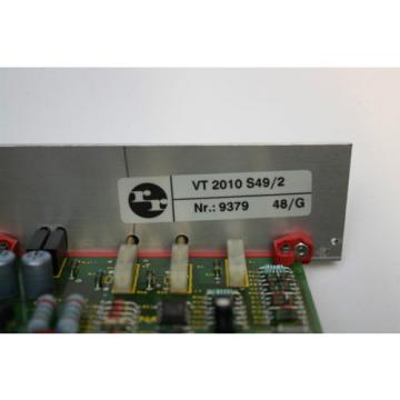Rexroth VT 2010 S49/2 Proportional Amplifier