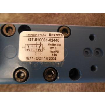 NEW REXROTH CERAM GT-010061-02440 PNEUMATIC SOLENOID VALVE GT01006102440