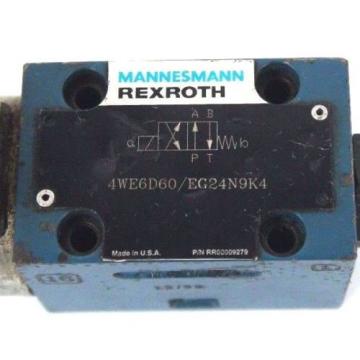 MANNESMANN REXROTH 4WE6D60/EG24N9K4 HYDRAULIC VALVE 4WE6D60EG24N9K4