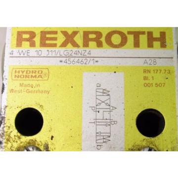 REXROTH 4 WE 10 J11/LG24NZ4 HYDRAULIC VALVE ***XLNT***