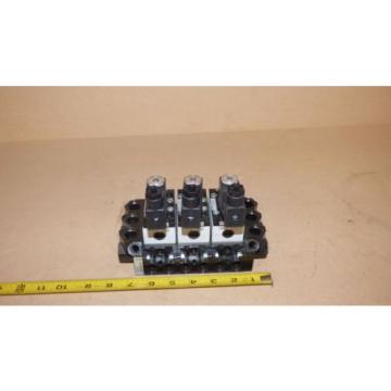 New Rexroth Pneumatic Directional Control Solenoid Valves, Bank Of 3