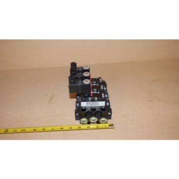 New Rexroth Pneumatic Directional Control Solenoid Valves, Bank Of 3