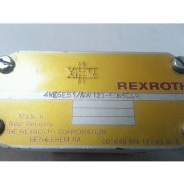 REXROTH VALVE 4WE6E51/AW120-60N9DAV TESTED 4WE6E51 AW120-60N9DAV