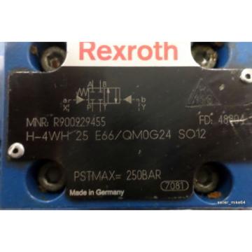 REXROTH R900929455 H-4WH 25 E66/QM0G24 SO12 INTERNALLY PILOT DIRECTIONAL VALVE