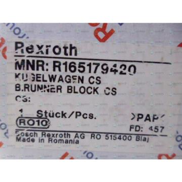 REXROTH R165179420 LINEAR BEARING *NEW IN BOX*