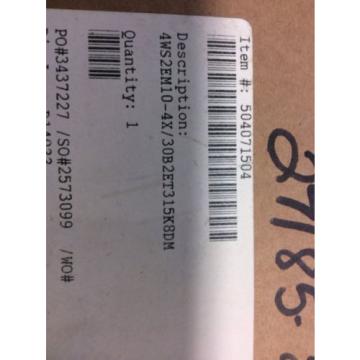 Mannesmann Rexroth, 4WS2EM10-45/30B2ET315KBDM Servo Valve Proportional NEW