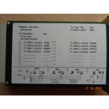 Rexroth VTD VT-SWKD-1-12/V0/0 + Panel BF-1 + Cardholder VT-3002 + Kabel ORIGINAL