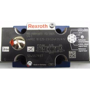 New Rexroth 4WREE10E25-23/G24K31/A1V Proportional Valve R900933073 w/Warranty