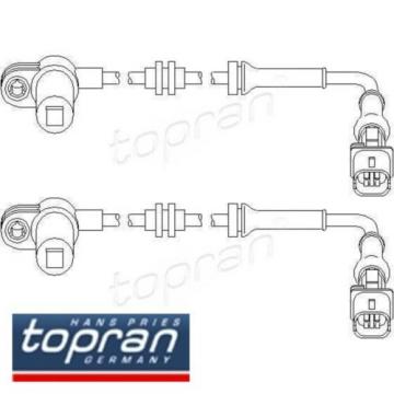 2x ABS Sensor 2 Sensoren Raddrehzahl rechts und links TOPRAN 207450