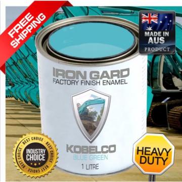 IRON GARD 1L Enamel Paint KOBELCO BLUE GREEN Excavator Auger Loader Skid Bucket