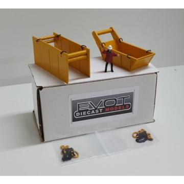 Evot - Bedding &amp; Trench Box Set. Authentic Kobelco USA Yellow. 1:50th - 1:48th.