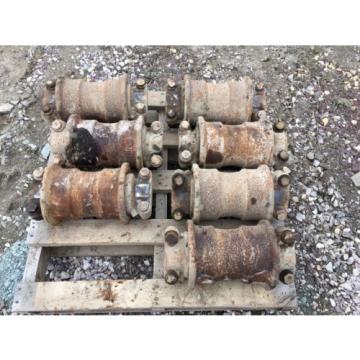 Kobelco SK300LC Undercarriage Parts: 2 Idlers, 18 Bottom &amp; 4 Top Rollers;