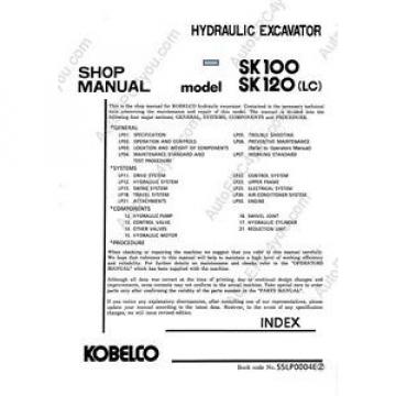 KOBELCO SK120 EXCAVATOR SERVICE MANUAL ON CD *FREE POSTAGE*