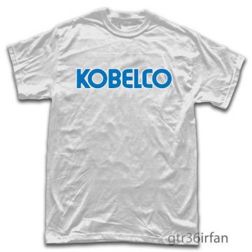 New Kobelco Excavator Hauler Machine Logo T-shirt Black