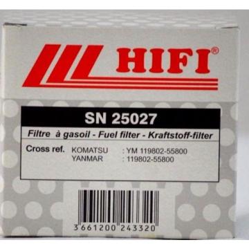 HIFI Filter SN 25027 for KOBELCO part # PM02P00009-2A &amp; KOMATSU # YM119802-55800
