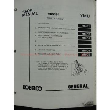 Kobelco SK150LC Mark IV Excavator Service Shop Repair Manual