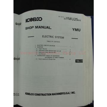 Kobelco SK150LC Mark IV Excavator Service Shop Repair Manual