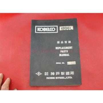 Kobelco K904 II &amp; K904L II Excavator parts manual S4YW1506