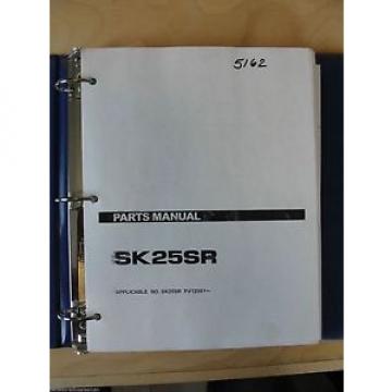 Kobelco SK25SR Excavator parts book manual S4PV1011