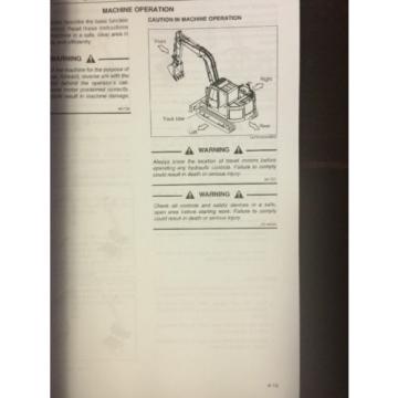 Kobelco 80CS-2 Acera Hydraulic Excavator Operators Manual