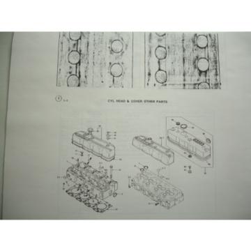 Isuzu Diesel Engine 4BD1T PARTS CATALOG Manual Shop Service Kobelco K905 II OEM