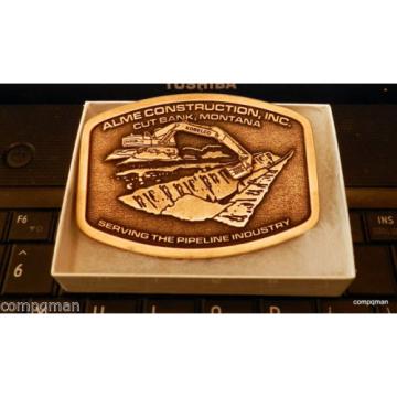 2012 ALME CONSTRUCTION CUT BANK, MONTANA  BELT BUCKLE Kobelco excavator