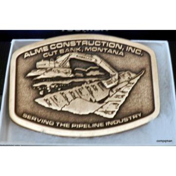 2012 ALME CONSTRUCTION CUT BANK, MONTANA  BELT BUCKLE Kobelco excavator