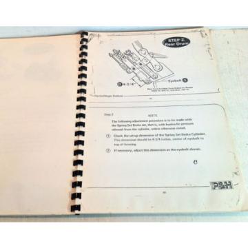 P &amp; H Kobelco 9125-TC Crane Brake Maintenance Repair Manual (3169)