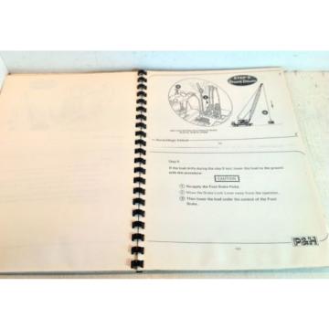 P &amp; H Kobelco 9125-TC Crane Brake Maintenance Repair Manual (3169)