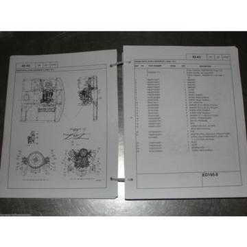Kobelco Excavator parts manual ED195-8 Acera Mark 8 Tier 3 YM91ZU0016D1NA